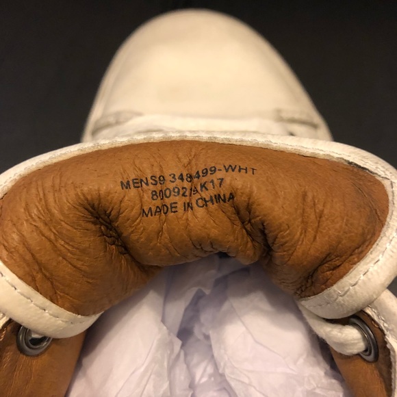 Frye Brett Low Sneakers (White Leather) - Picture 6 of 7